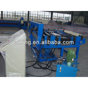 Metal sheet cut to length machine with film covered